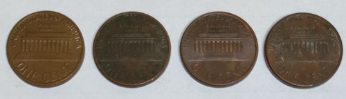 Monedas 1 Centavo De Dólar Estadounidense 1980 (Usado)
