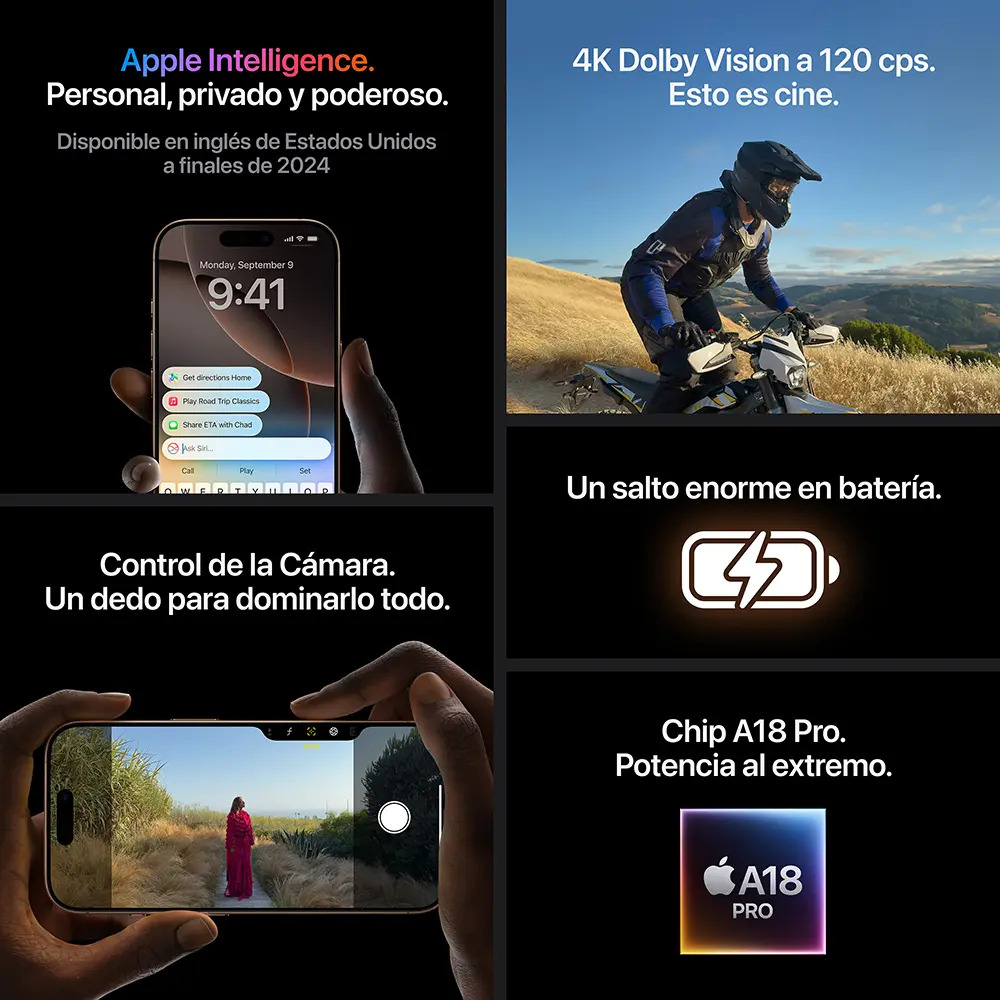 Apple iPhone 16 Pro Max (1 TB) - Titanio negro