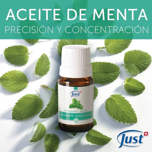 Aceite Esencial De Menta Piperita Peppermint 10ml Swiss Just