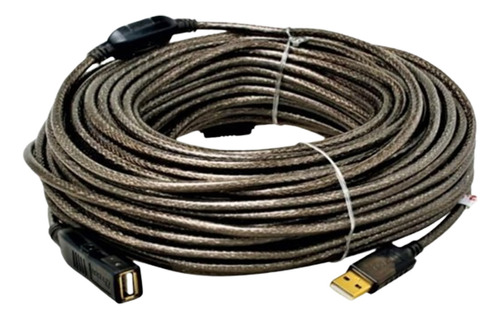 Cable Extension Usb 30 Mts 2.0 C/buster + Fuente  5v- D-tech