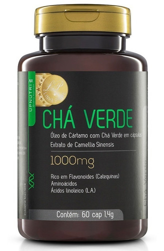 Chá Verde Emagrecedor Natural 1000mg 60 Cápsulas - Upnutri