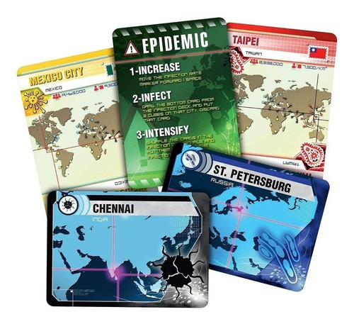 Imagen 4 de 4 de Juego de mesa Pandemic Z-Man Games ZM7101