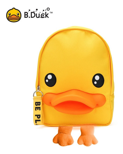 Mochila Escolar B.duck Niños Pico 3d Infantil Muñeco Peluche