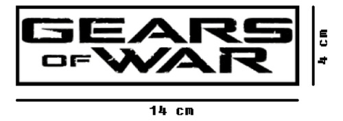 Sticker Vinil Gears Of War Logo 2 Pzs Black $135 Mikegamesmx