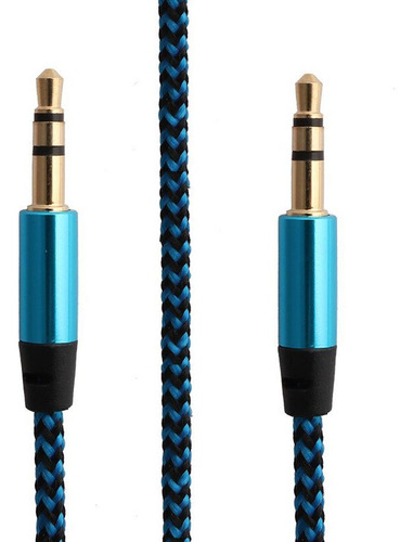 Imagen 7 de 10 de Cable Auxiliar Audio Reforzado 1 Metro Auto Calidad Gtia Ax