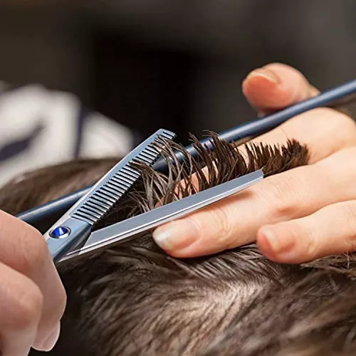 ULG Tijeras de corte de pelo, tijeras de barbería profesional, tijeras de  peluquería, tijeras, navajas para el adelgazamiento del cabello, tijeras de
