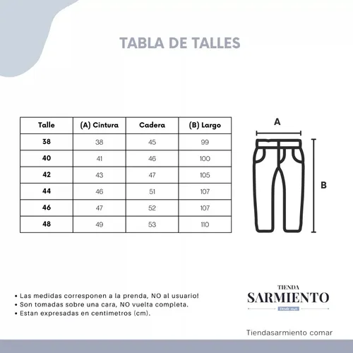 Talle 48 de pantalon deals
