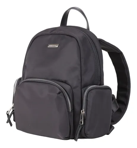 Mochila Impermeable Mujer Aoking V2308020-1 Color Negro Diseño de la tela Lisa