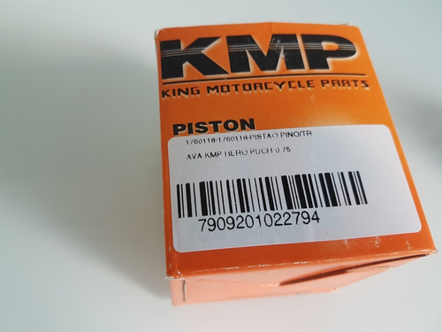 Kit Pistão Sem Anéis 0,75 Para Ciclomotor Hero Puch - Kmp
