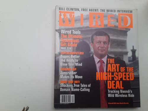 Revista Wired  Bill Clinton Free Agent Diciembre 2000. 8.12
