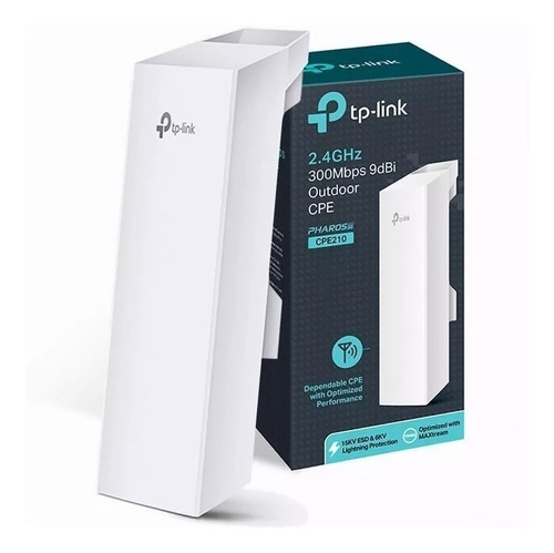 Antena Exterior Tp-link Cpe210 300mbps 9dbi 500mw Poe