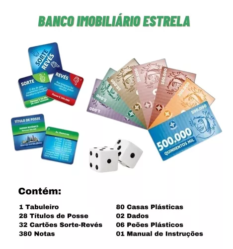 Jogo De Tabuleiro Banco Imobiliário Original Com Aplicativo