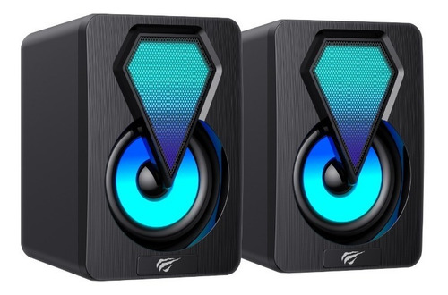 Caixa De Som Usb2.0 Havit Gaming Series Sk210mini Pro Para PC Cor Preto