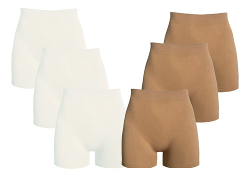 Set 6pcs Short Corto Licra Unitalla Cómodo, Fresco Colores