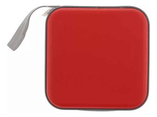 Estuche Porta Para 40 Cd/dvd/blu-, Portafolios Para Guardar Color Rojo