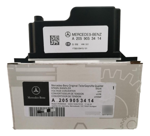 Bateria Auxiliar Mercedes C200 2017 Original