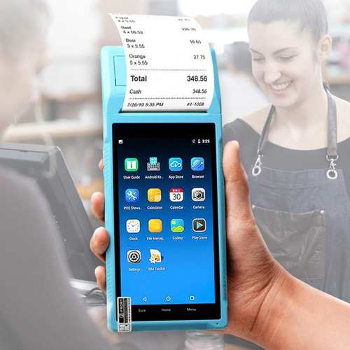 Terminal Pda Pos Wifi Bluetooth Android 8,1 Impressora 58mm