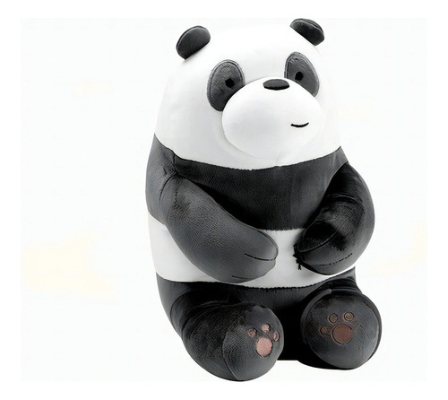 Miniso peluche de panda sentado Osos Escandalosos 30cm We Bare Bears confeccionado en suave felpa