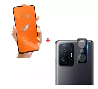 Mica Vidrio 21d + Mica 3d De Cámara Para Xiaomi Mi 11t