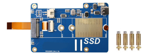 Mps2280p Pcie M.2 Nvme Ssd Hat+cable Fpc Para 5 Soportes 228