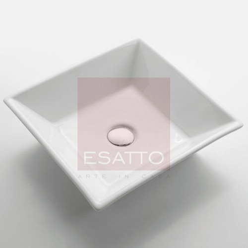 Lavabo de baño de sobreponer Esatto Econokit Maya N blanco