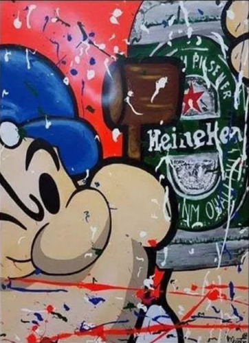 Pintura Diamante Popeye 5d Diy Para Decoración Del Hogar