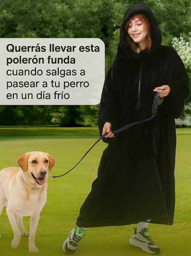 Maxi Polerón Manta Felpa Polar Invierno