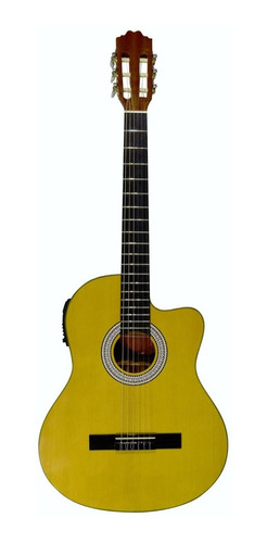 La Sevillana Uo4ceq Guitarra Electroacústica Nylon Resaque