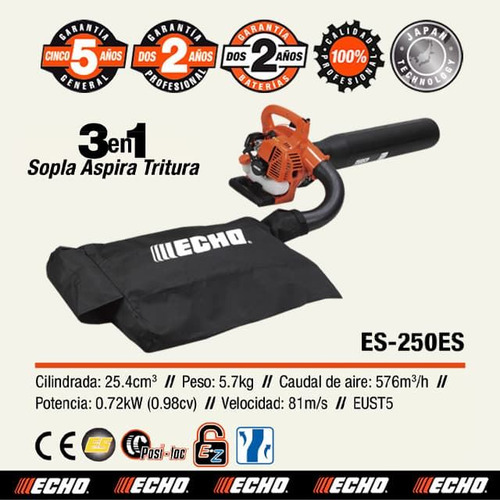 Sopla Aspiradora Echo Es250