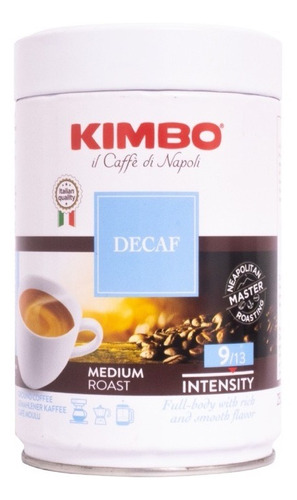 Café Kimbo Molido Descafeinado 250 G Pack 2 Unidades