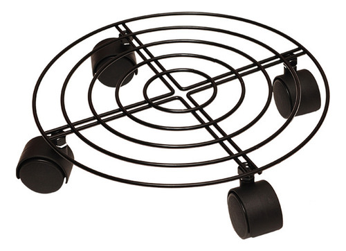 Soporte De Rodillo Para Maceta Hierro Montaje Simple Fácil