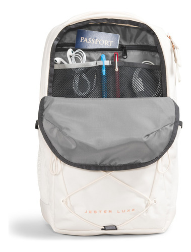 Mochila The North Face Jester Luxe Everyday Para Mujer Blanc