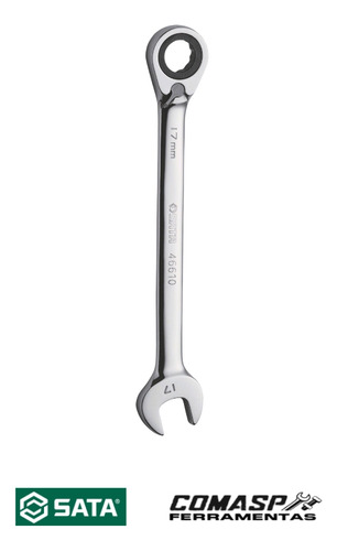 Chave Combinada Com Catraca Reversível Sata 17mm St46610st