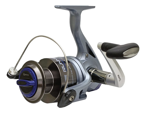 Carrete De Pesca Quantum Blue Runner Ligero Azul Reverso Der