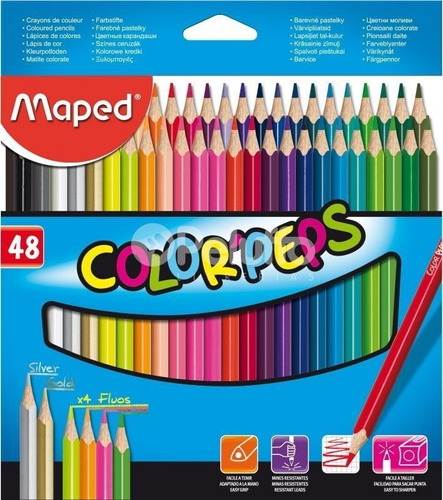Lápices Maped Color´peps X 48