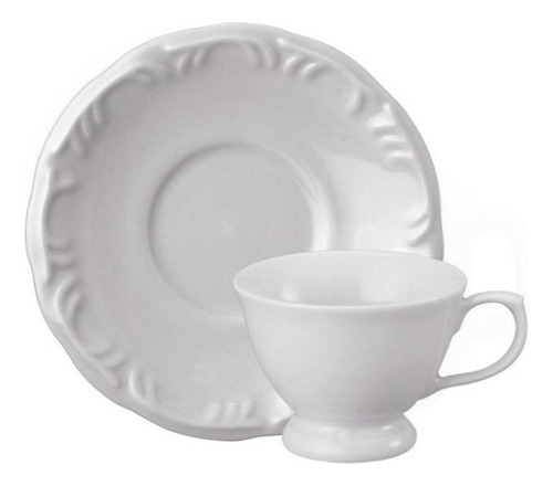 Xícara De Café Com Pires 70ml Porcelana Schmidt - Mod. Pomerode 