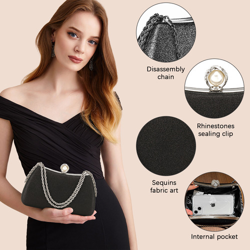 Bolso De Noche Fiesta De Mano Bolsa De Embrague Mujer