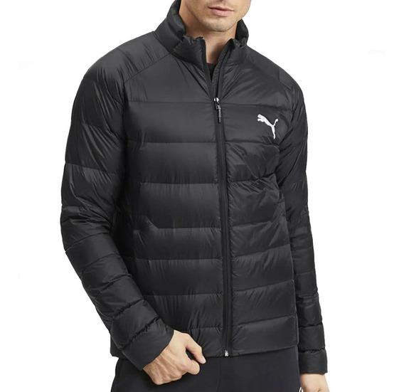 campera puma negra de hombre