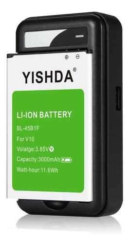 Yishda - Baterías LG V10, 2 X 3000 Mah, Repuesto Para LG Bl-