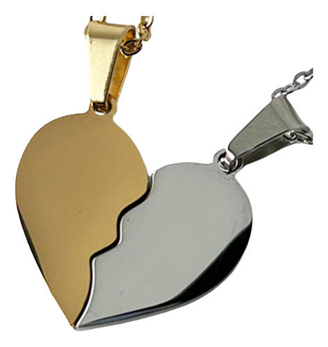 Set Dije De Corazón Acero Ilan Gold Unisex Gla20471-1 - S024