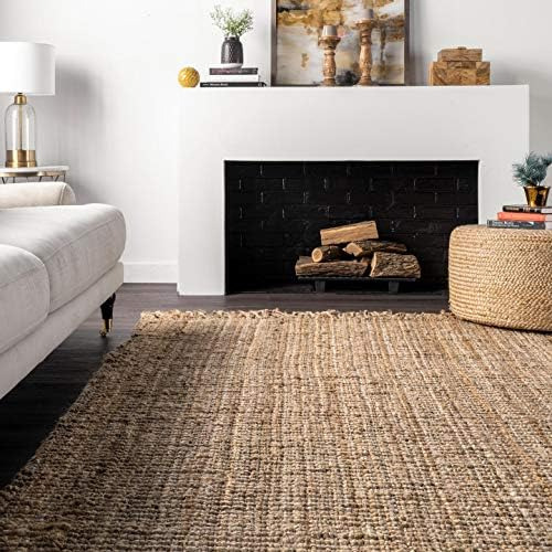Nuloom Daniela Farmhouse Tapete Robusto De Juta, 3 X 5, Na