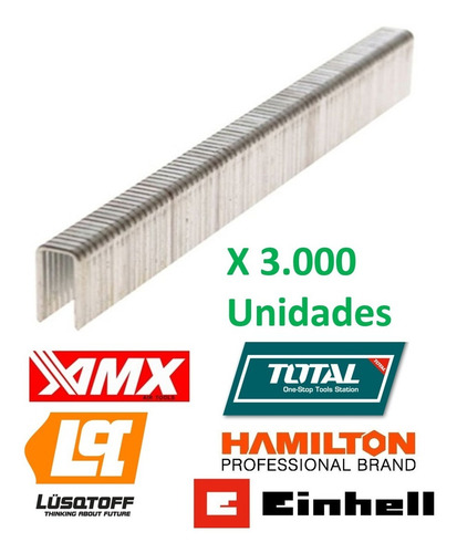 Imagen 2 de 8 de 3000 Grampas Clavadora Neumatica Ga18 25mm Total Amx Hamilto