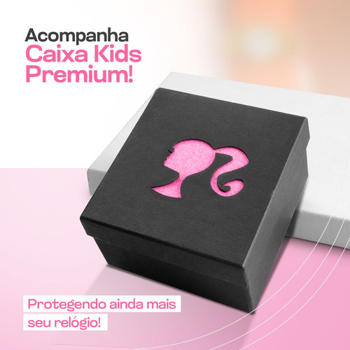 Relogio Infantil Barbie Digital + Colar + Oculos Sol