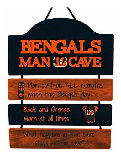 Cartel Decorativo De Pared Para Colgar Cincinnati Bengals