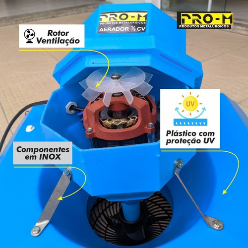 Aerador Chafariz Para Piscicultura 1 Cv - Para 1200 Mts²