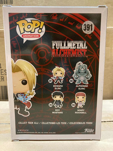 Edward Elric 391 Full Metal Alchemist Funko Pop Nuevo