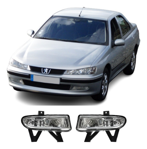 Juego Par Faro Niebla Peugeot 406 2001 2003 2004 2005 S/foco