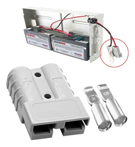 Conector De Batería 50a 600v Para Terminal De Cable Anderson