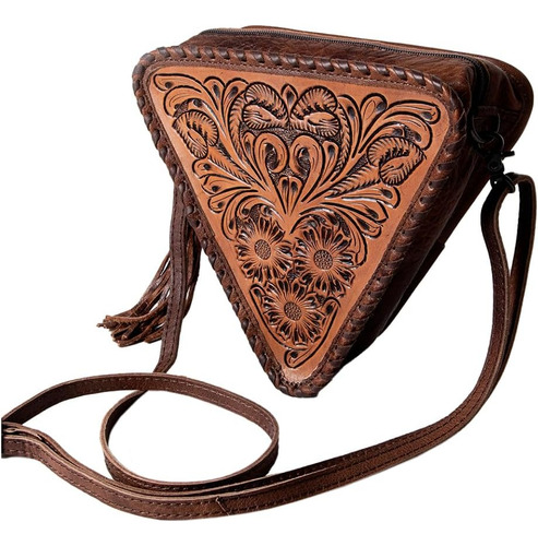 American Darling Crossbody Bolso Mano Cuero Genuino Mujer |