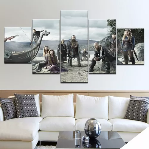 Vikings Placa decorativa mdf quadro decoração parede presente